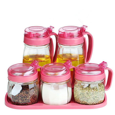 厨房调味新体验 玻璃调味罐与钟表巧妙融合的家用套装